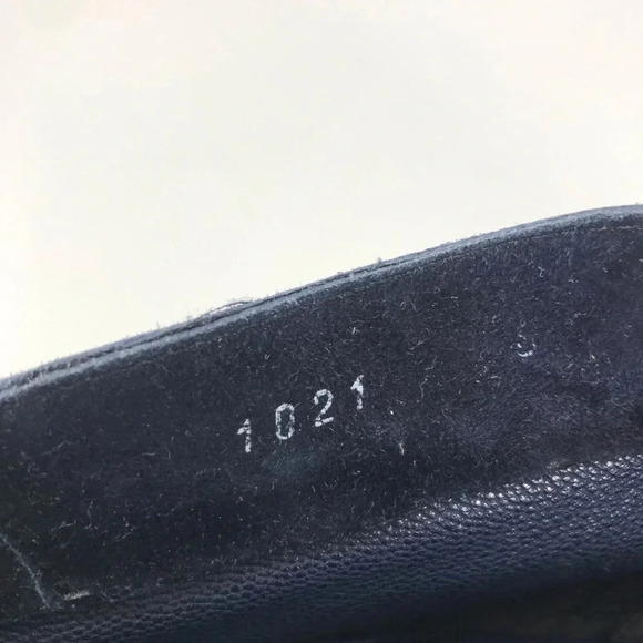 Andy Parker Lace up boot in super soft navy lambskin suede - Picture 9 of 10